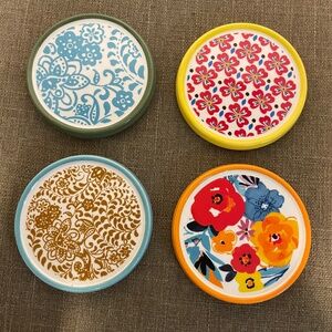 Pioneer Woman ceramic coasters Set of 4